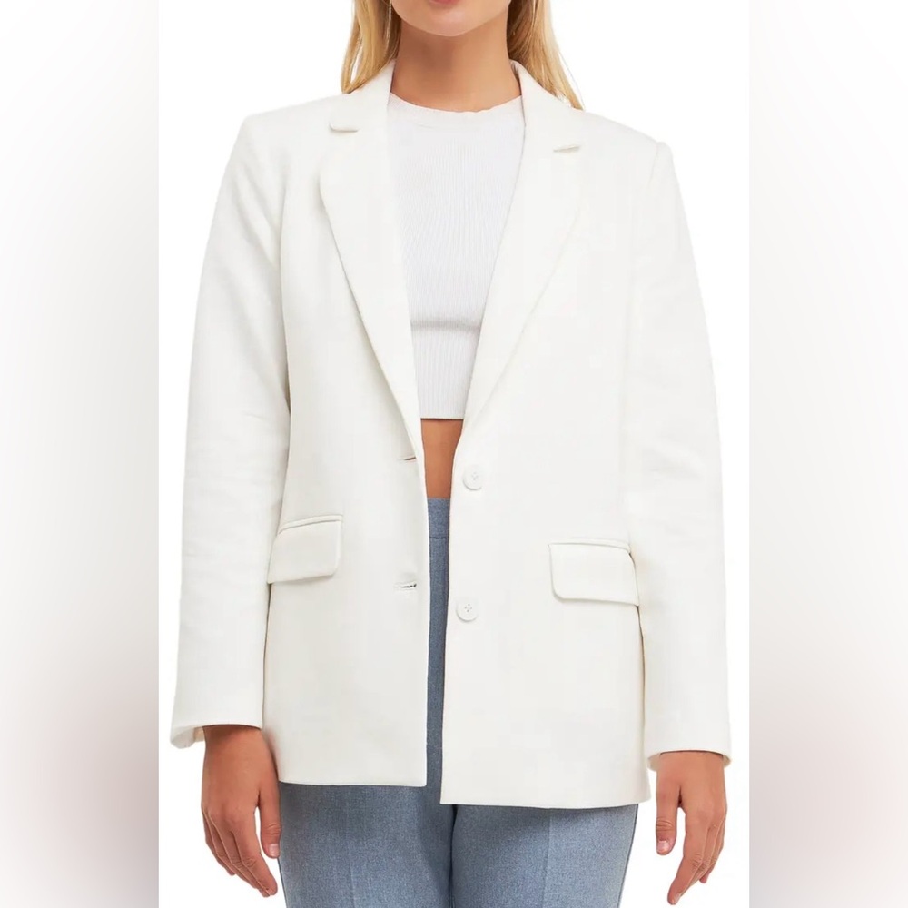 English Factory Cream Blazer